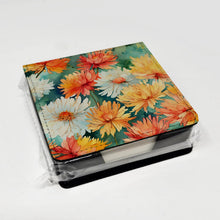Load image into Gallery viewer, Chrysanthemums in Watercolor PU Leather Note Paper Holder