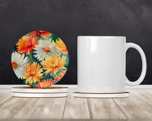 Load image into Gallery viewer, Chrysanthemums in Watercolor Large Sandstone Coasters Pack of 4