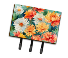 Load image into Gallery viewer, Chrysanthemums in Watercolor Leash or Key Holder