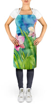 Load image into Gallery viewer, Orchids in Watercolor Apron – Artist-Designed Kitchen, BBQ &amp; Craft Apron