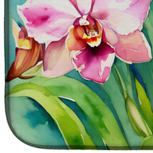 Load image into Gallery viewer, Orchids in Watercolor Dish Drying Mat