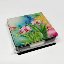 Load image into Gallery viewer, Orchids in Watercolor PU Leather Note Paper Holder
