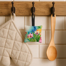 Load image into Gallery viewer, Orchids in Watercolor Hanging Square Fabric Ornament 3.5 × 3.5