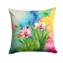 Load image into Gallery viewer, Orchids in Watercolor Throw Pillow