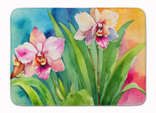 Load image into Gallery viewer, Orchids in Watercolor Memory Foam Kitchen Mat