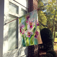 Load image into Gallery viewer, Orchids in Watercolor House Flag