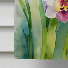 Load image into Gallery viewer, Orchids in Watercolor House Flag