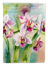 Load image into Gallery viewer, Orchids in Watercolor House Flag