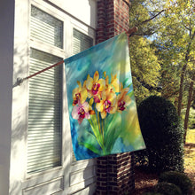 Load image into Gallery viewer, Orchids in Watercolor House Flag