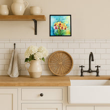Load image into Gallery viewer, Orchids in Watercolor Framed Metal Print