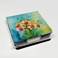 Load image into Gallery viewer, Orchids in Watercolor PU Leather Note Paper Holder