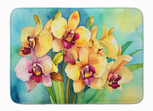 Load image into Gallery viewer, Orchids in Watercolor Memory Foam Kitchen Mat