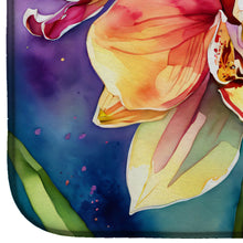 Load image into Gallery viewer, Orchids in Watercolor Dish Drying Mat