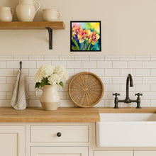 Load image into Gallery viewer, Orchids in Watercolor Framed Metal Print