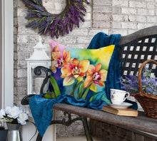 Load image into Gallery viewer, Orchids in Watercolor Throw Pillow