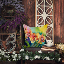 Load image into Gallery viewer, Orchids in Watercolor Throw Pillow
