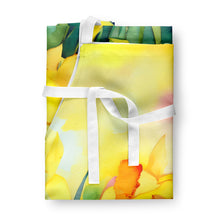 Load image into Gallery viewer, Daffodils in Watercolor Apron – Artist-Designed Kitchen, BBQ &amp; Craft Apron
