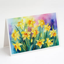 Load image into Gallery viewer, Daffodils in Watercolor Greeting Cards -  Blank Note Cards – 8-Pack of Artist-Designed Cards with Envelopes