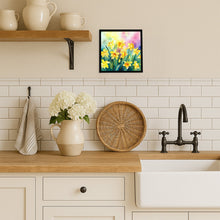 Load image into Gallery viewer, Daffodils in Watercolor Framed Metal Print