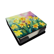 Load image into Gallery viewer, Daffodils in Watercolor PU Leather Note Paper Holder