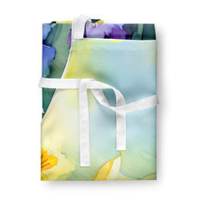Load image into Gallery viewer, Daffodils in Watercolor Apron – Artist-Designed Kitchen, BBQ &amp; Craft Apron