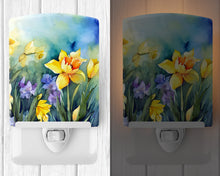 Load image into Gallery viewer, Daffodils in Watercolor Ceramic Night Light