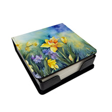 Load image into Gallery viewer, Daffodils in Watercolor PU Leather Note Paper Holder