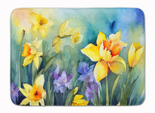 Load image into Gallery viewer, Daffodils in Watercolor Memory Foam Kitchen Mat