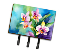 Load image into Gallery viewer, Orchids in Watercolor Leash or Key Holder
