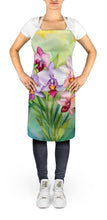 Load image into Gallery viewer, Orchids in Watercolor Apron – Artist-Designed Kitchen, BBQ &amp; Craft Apron
