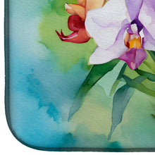 Load image into Gallery viewer, Orchids in Watercolor Dish Drying Mat