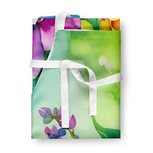 Load image into Gallery viewer, Orchids in Watercolor Apron – Artist-Designed Kitchen, BBQ &amp; Craft Apron