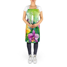 Load image into Gallery viewer, Orchids in Watercolor Apron – Artist-Designed Kitchen, BBQ &amp; Craft Apron