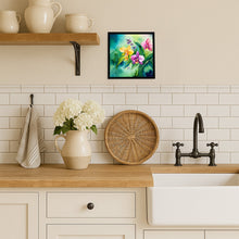 Load image into Gallery viewer, Orchids in Watercolor Framed Metal Print