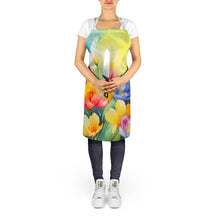 Load image into Gallery viewer, Freesias in Watercolor Apron – Artist-Designed Kitchen, BBQ &amp; Craft Apron