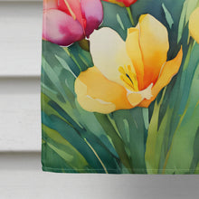 Load image into Gallery viewer, Freesias in Watercolor House Flag