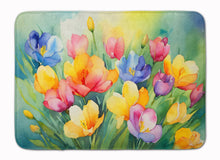Load image into Gallery viewer, Freesias in Watercolor Memory Foam Kitchen Mat