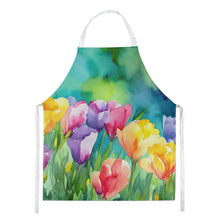 Load image into Gallery viewer, Freesias in Watercolor Apron – Artist-Designed Kitchen, BBQ &amp; Craft Apron