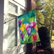 Load image into Gallery viewer, Freesias in Watercolor House Flag
