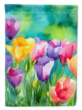Load image into Gallery viewer, Freesias in Watercolor House Flag