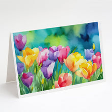 Load image into Gallery viewer, Freesias in Watercolor Greeting Cards -  Blank Note Cards – 8-Pack of Artist-Designed Cards with Envelopes
