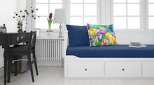 Load image into Gallery viewer, Freesias in Watercolor Fabric Standard Pillowcase – Artistic Decorative Front, White Back