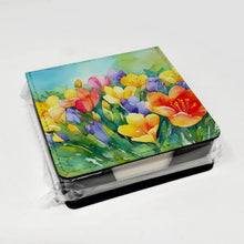 Load image into Gallery viewer, Freesias in Watercolor PU Leather Note Paper Holder