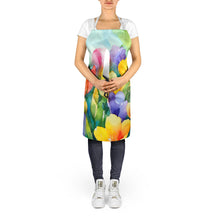 Load image into Gallery viewer, Freesias in Watercolor Apron – Artist-Designed Kitchen, BBQ &amp; Craft Apron