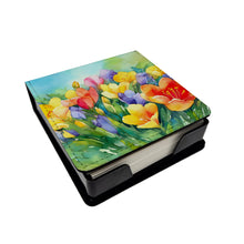 Load image into Gallery viewer, Freesias in Watercolor PU Leather Note Paper Holder