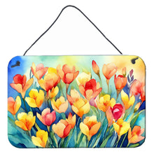 Load image into Gallery viewer, Freesias in Watercolor Wall or Door Hanging Prints