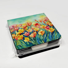Load image into Gallery viewer, Freesias in Watercolor PU Leather Note Paper Holder