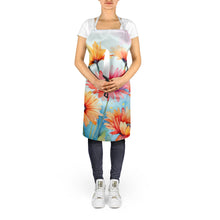 Load image into Gallery viewer, Gerbera Daisies in Watercolor Apron – Artist-Designed Kitchen, BBQ &amp; Craft Apron