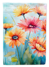 Load image into Gallery viewer, Gerbera Daisies in Watercolor House Flag