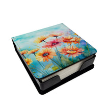 Load image into Gallery viewer, Gerbera Daisies in Watercolor PU Leather Note Paper Holder